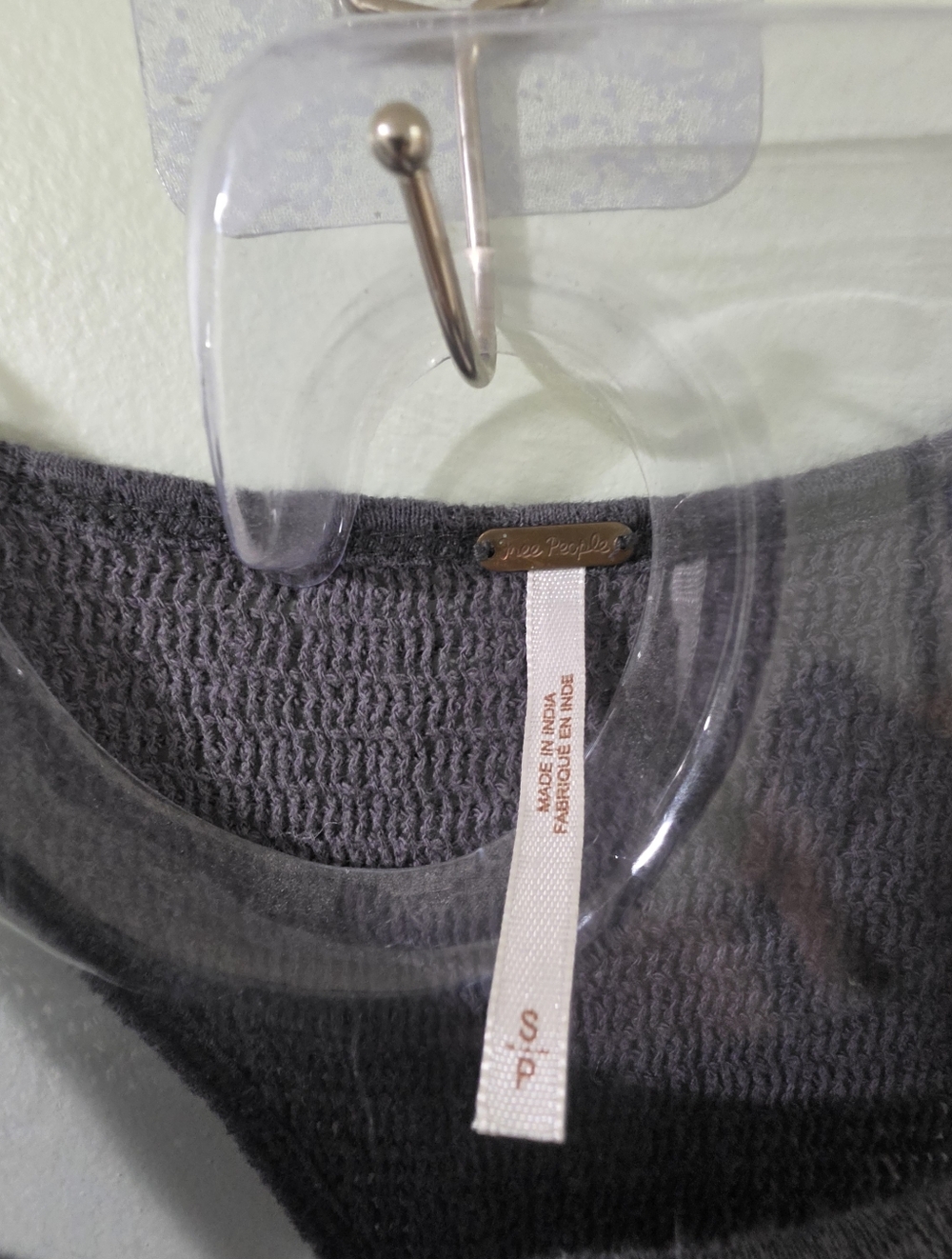 FREE PEOPLE Cut Out Beaded Tank Top Sm. - Picture 7 of 9